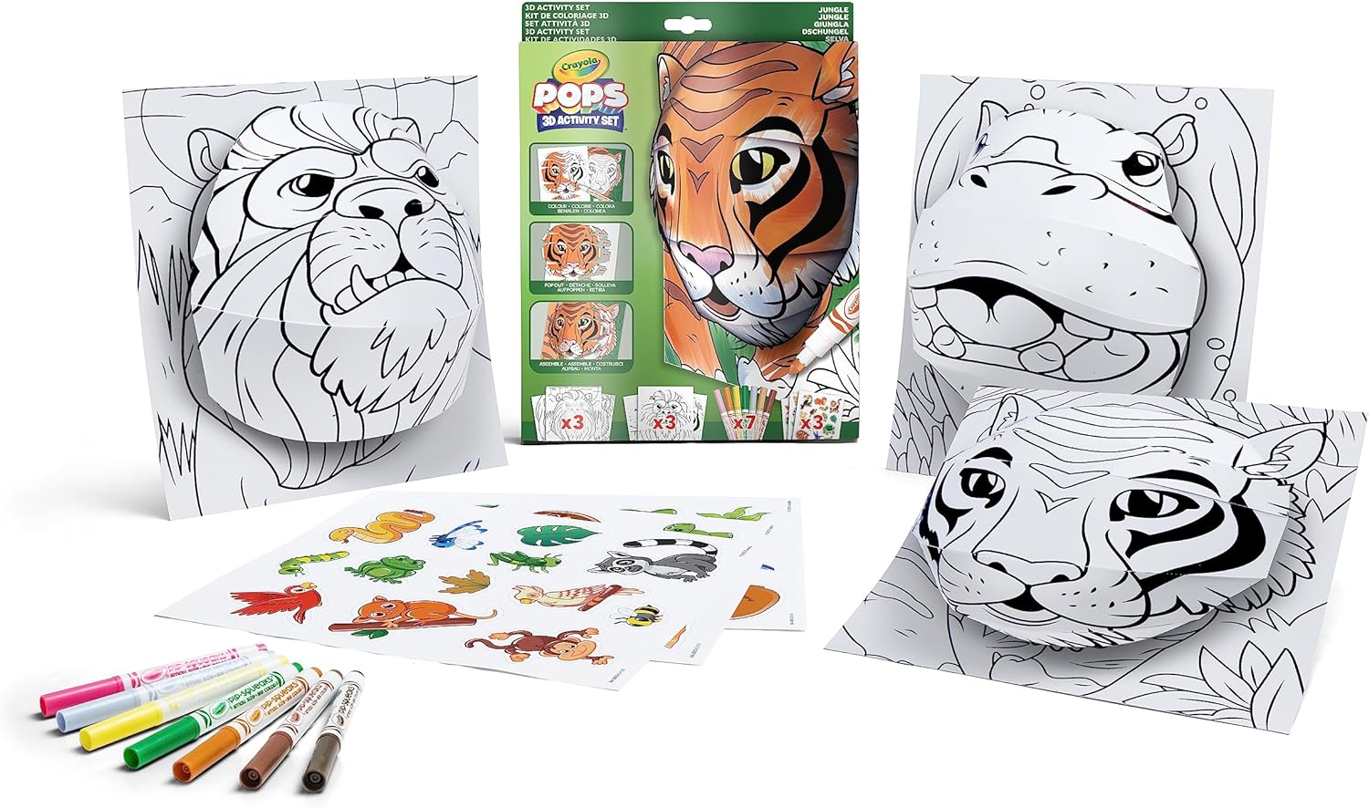 Set para pintar 3D - Tigre