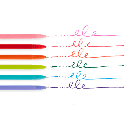 Bolígrafos de Gel con Punta fina - 6 colores