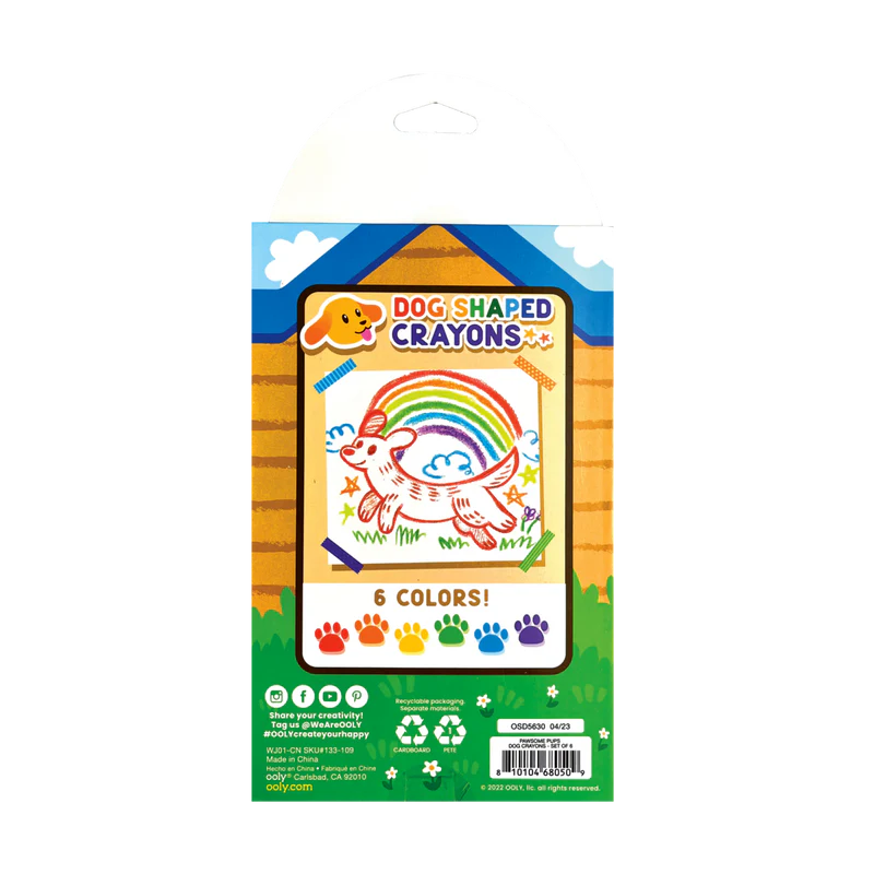 Set de 6 Crayones - Perro