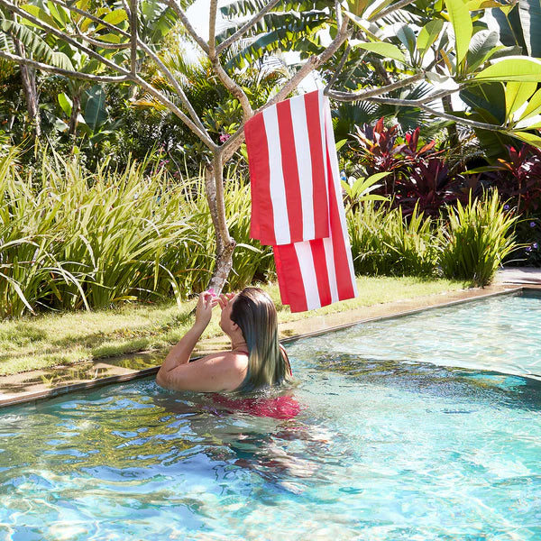 Toalla - Rayas - Coral