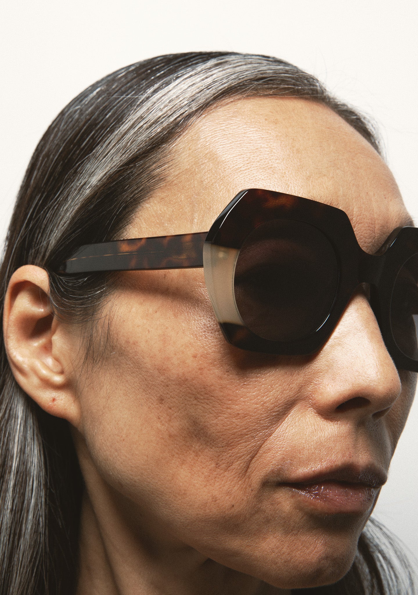 Gafas de Mujer - PIAF - Havana Marrón oscuro + Beige Translúcido