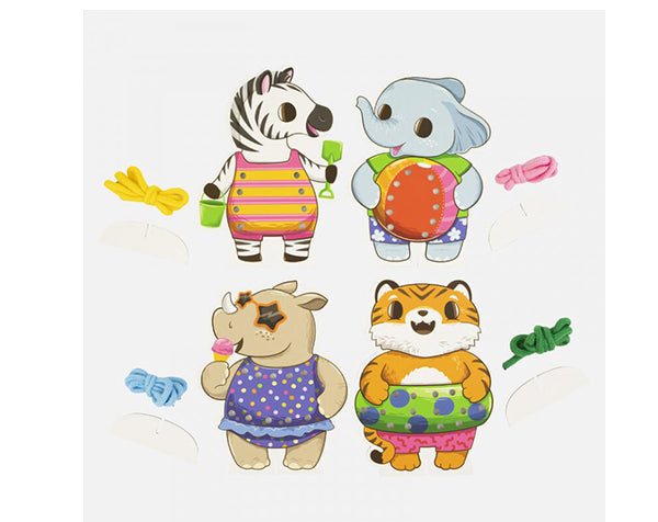 Ensartar cordones - Fiesta en la Playa