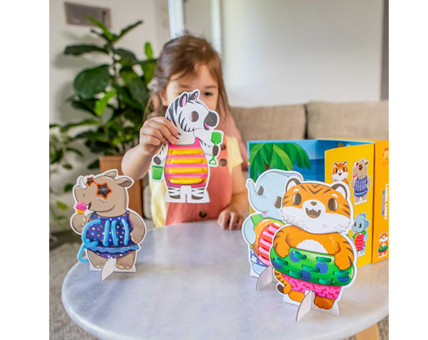 Ensartar cordones - Fiesta en la Playa