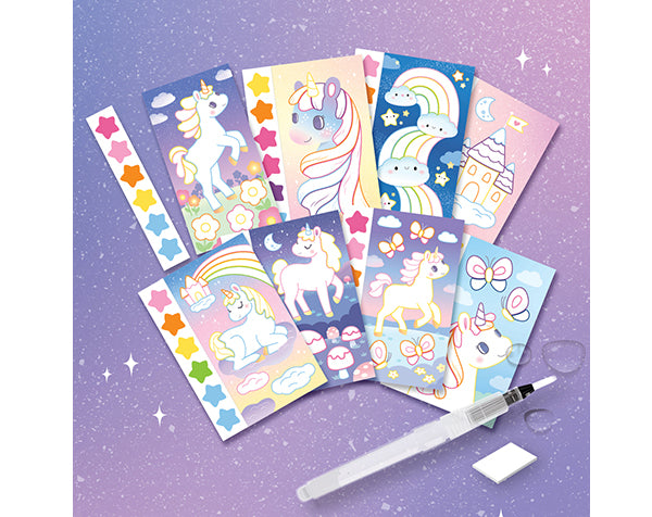 Set de pintura acuarela - Unicornios