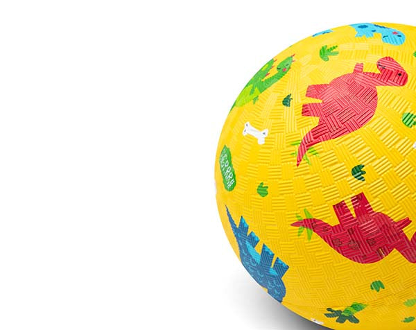 Pelota de goma - Dinos Amarillo