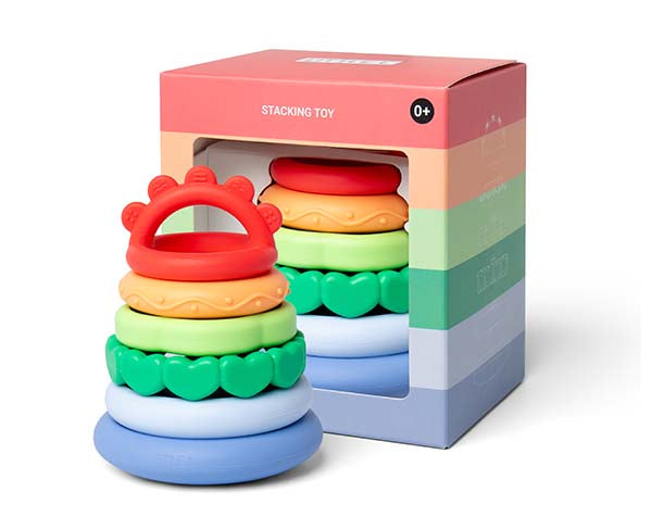 Apilable de silicona - Torre - Arcoíris