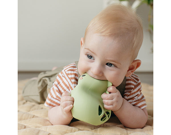 Sonajero silicona - Dino