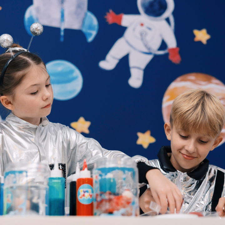 Set de gelatina en tubo - Planetas 3D