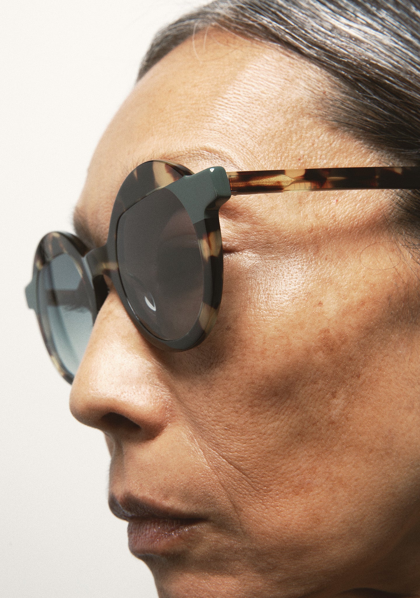 Gafas de Mujer - POLLITT - Havana Marrón + Verde oscuro