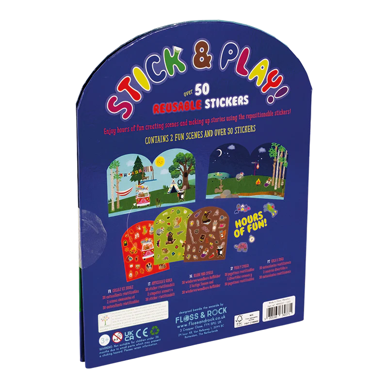 Juego y Pegatinas reutilizables - Aventura