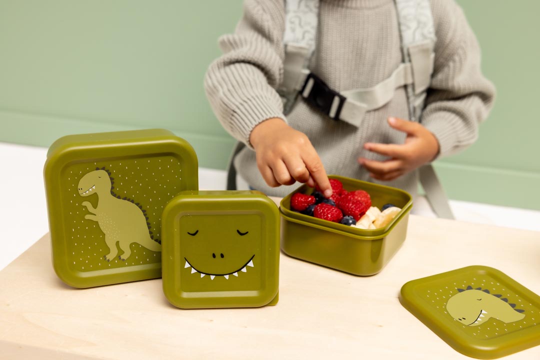 Caja merienda - Dino (set de 3)