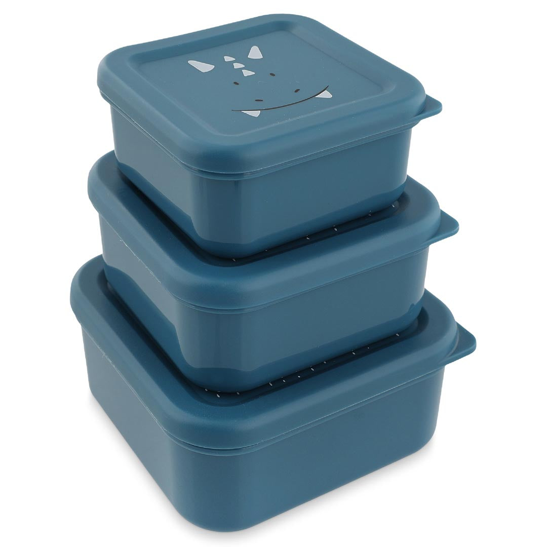 Caja merienda - Triceratops (set de 3)