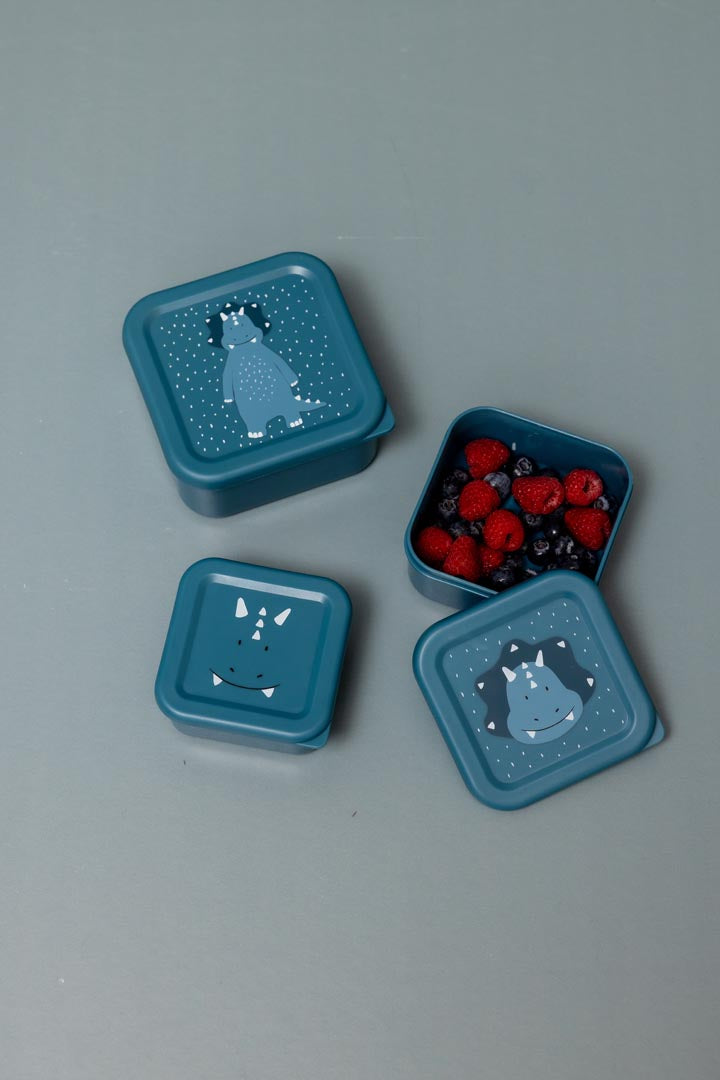 Caja merienda - Triceratops (set de 3)