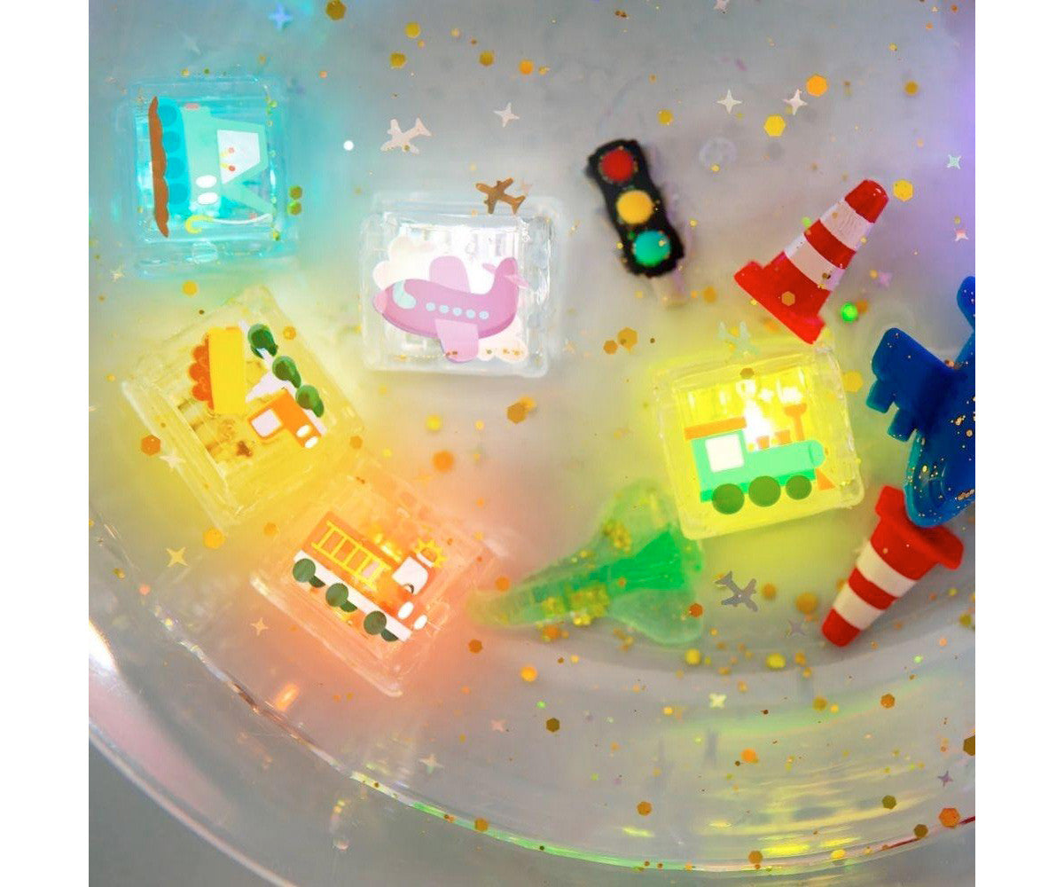 Glo Pals – Luces Sensoriales para el Baño - Set de 4 cubos temáticos EDICIÓN LIMITADA