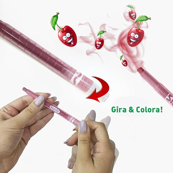 Ceras gira y colorea - Perfumadas (12 ud.)