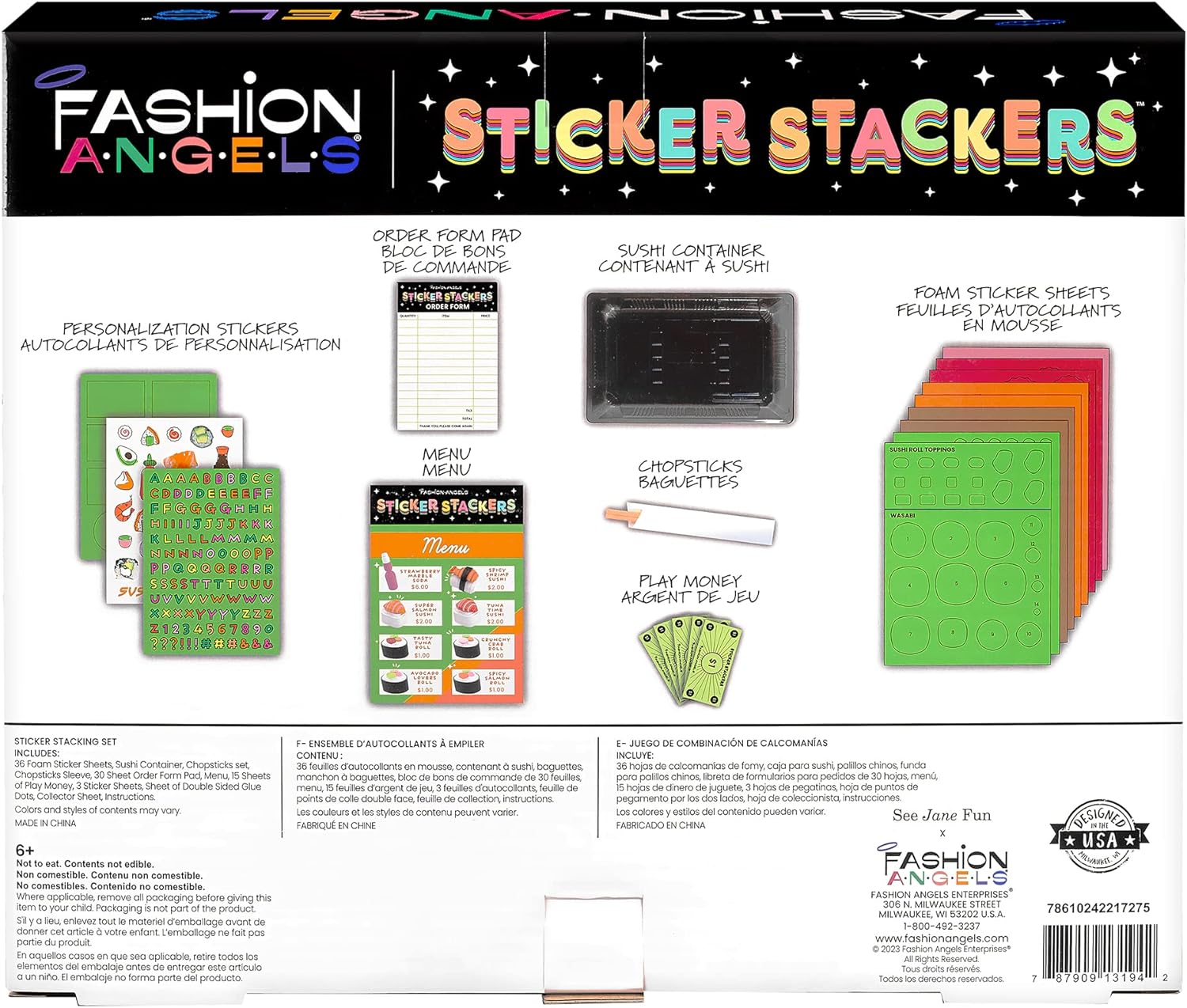 Pegatinas apilables 3D - Sushi