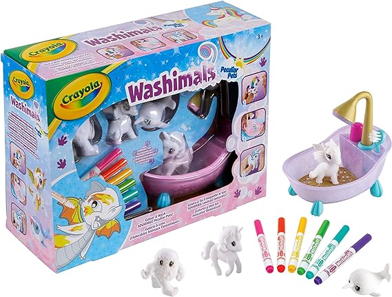 Set 4 figuras - Washimals Animalitos Fantásticos