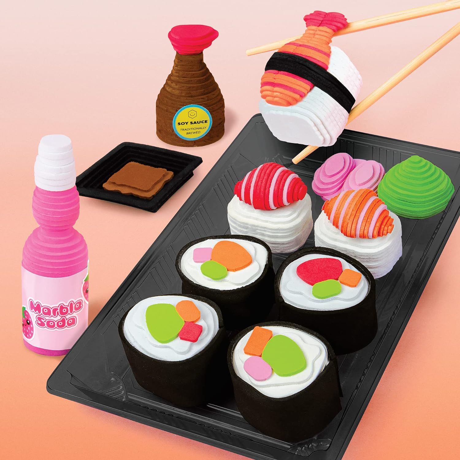 Pegatinas apilables 3D - Sushi