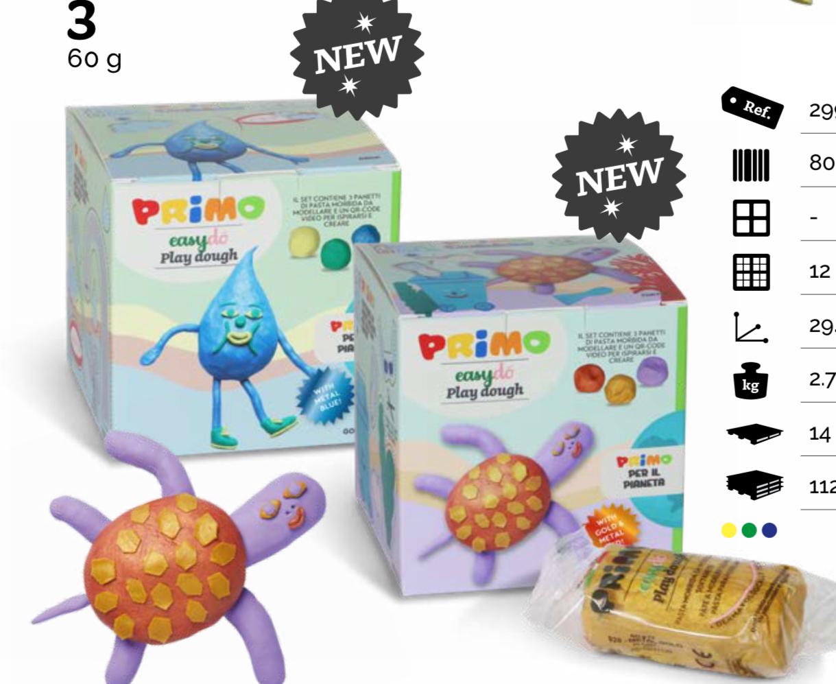 Pasta para moldear - Cubos creativos