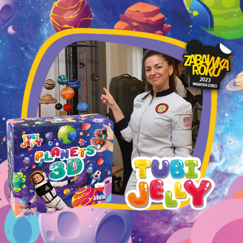 Set de gelatina en tubo - Planetas 3D