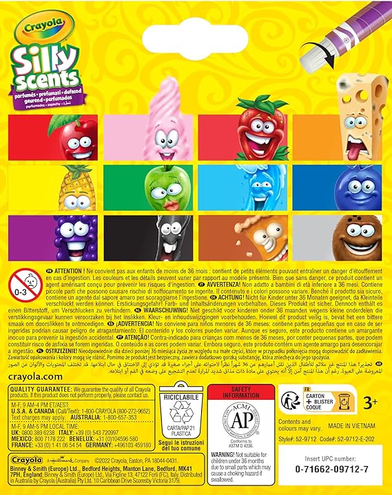 Ceras gira y colorea - Perfumadas (12 ud.)