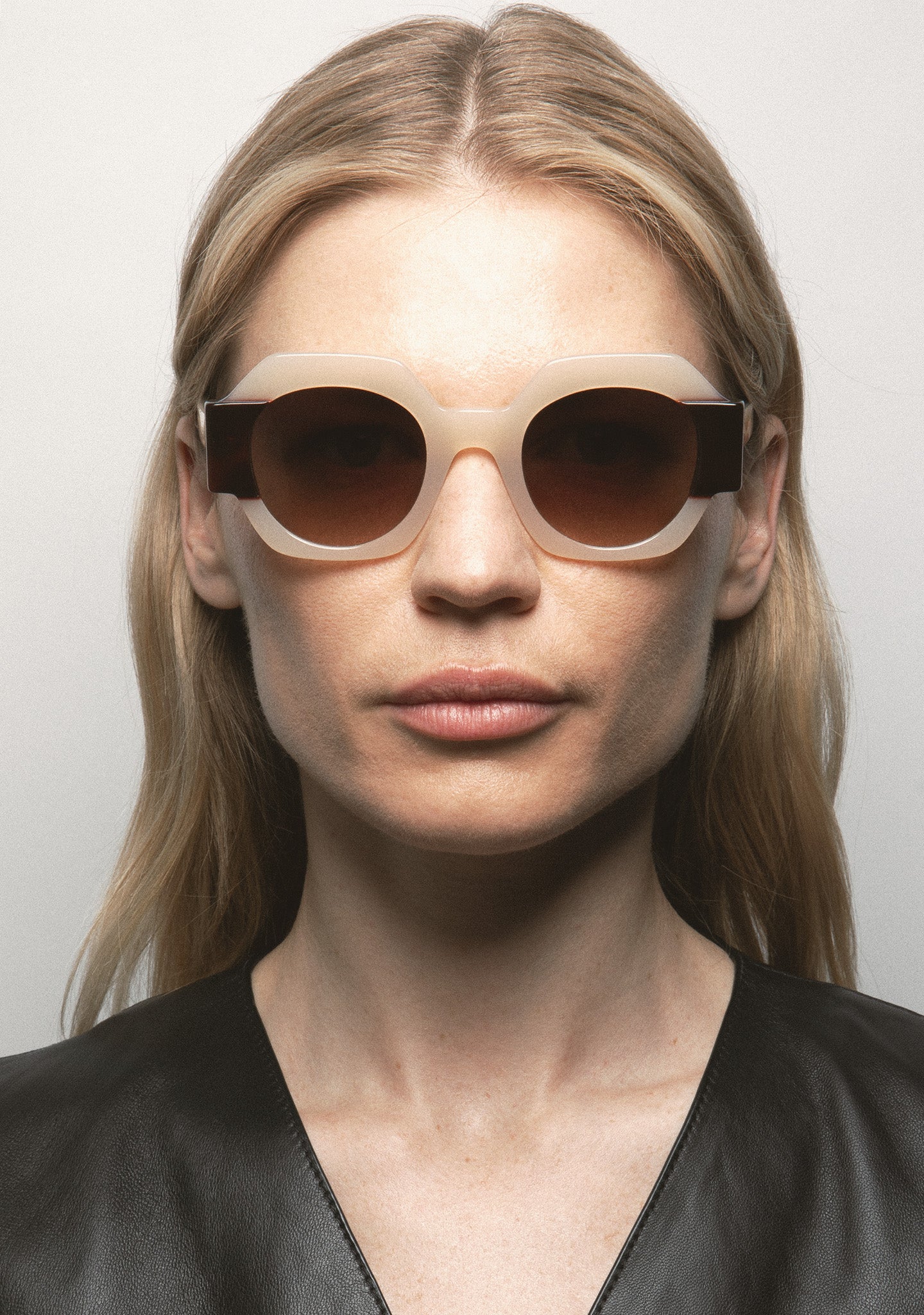 Gafas de Mujer - DARNELL - Márfil translúcido + Havana Marrón