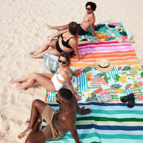 Toalla - Rayas - Miami Sorbet