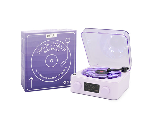 Altavoz sensorial con forma de tocadiscos