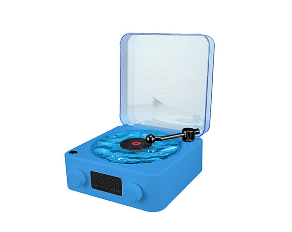 Altavoz sensorial con forma de tocadiscos