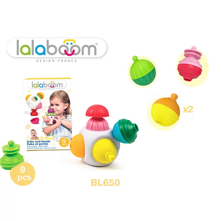 Cubo y perlas educativas