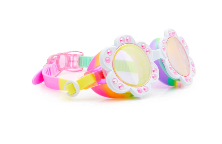 Gafas de natación - Flor blanca