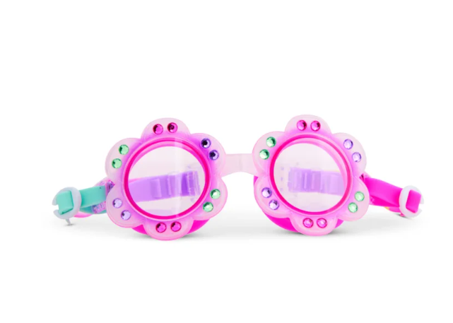 Gafas de natación - Flor rosa