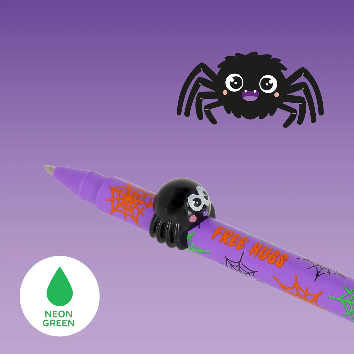 Bolígrafo de gel - Araña Halloween