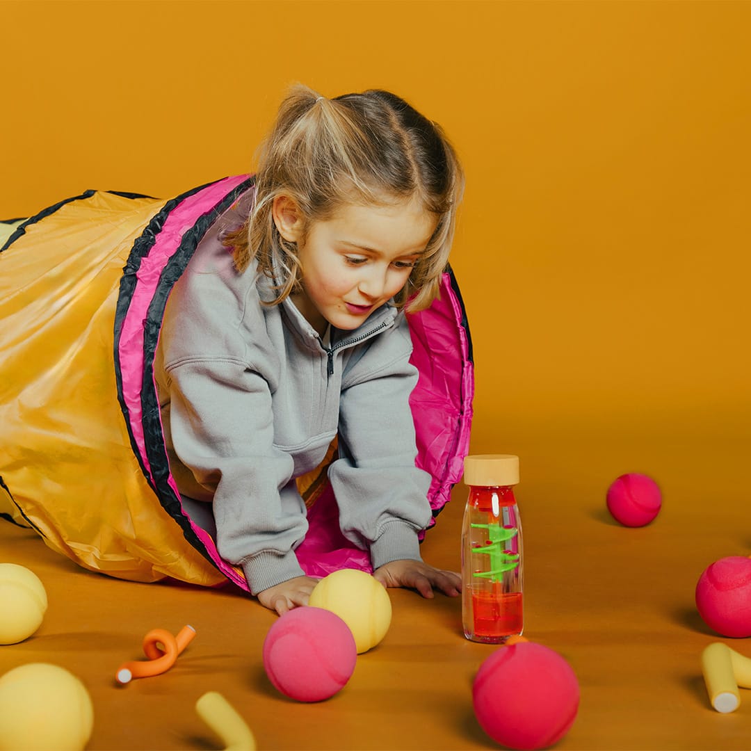 Botella sensorial - MOVE - Espiral Rosa