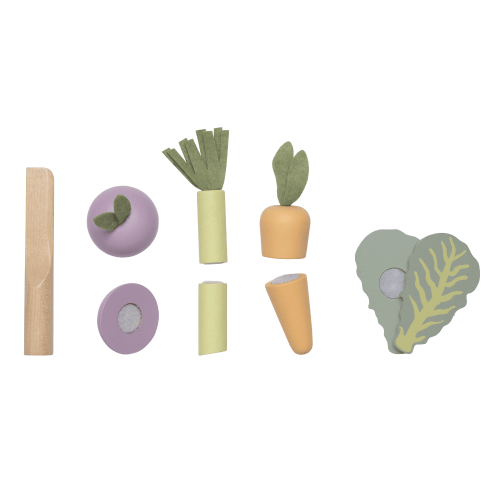 Apilar y cortar verduras