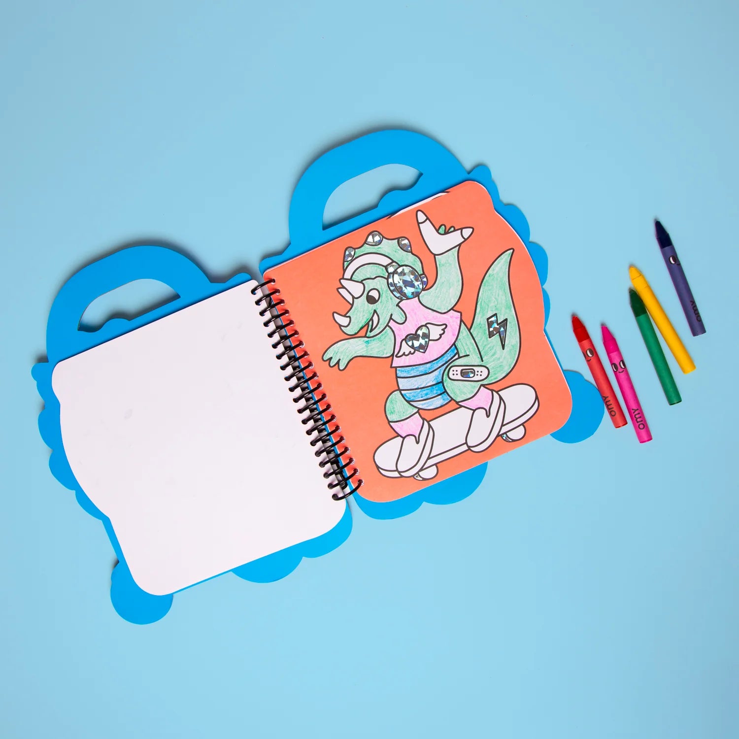 Libro para colorear + Pegatinas - Dinosaurios
