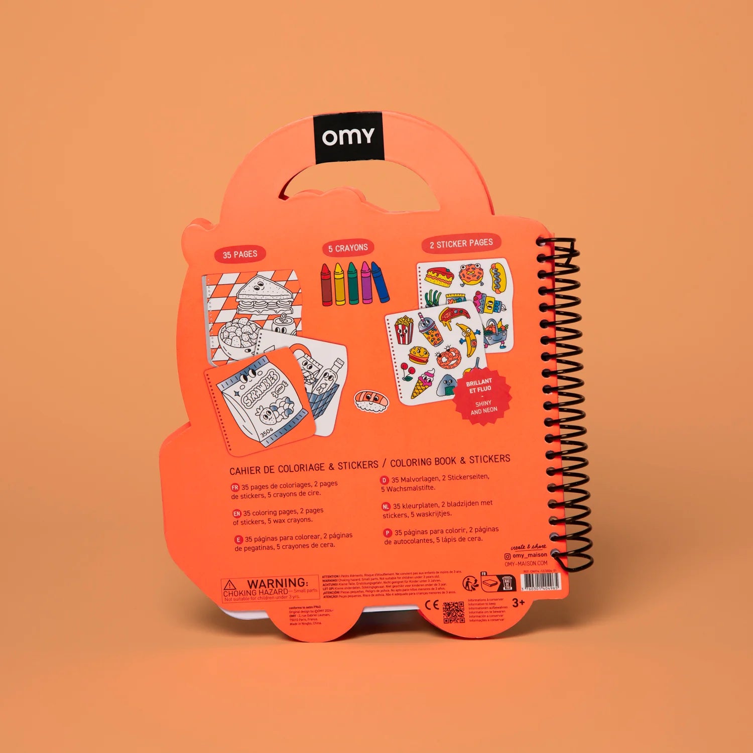 Libro para colorear + Pegatinas - Camión helados