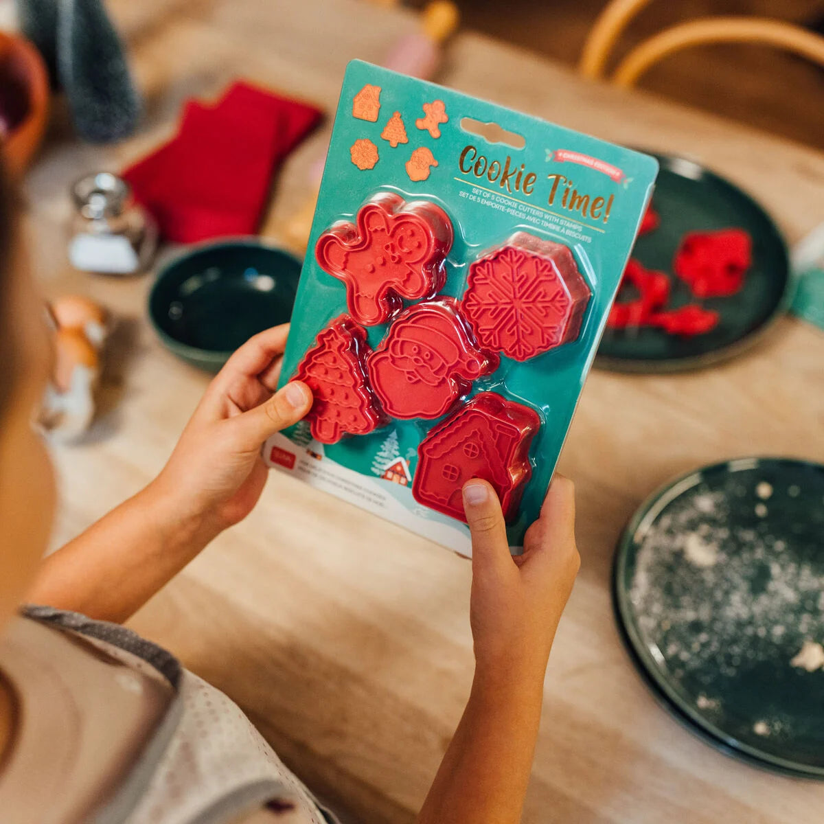 Set de 5 moldes para Galletas - Navidad