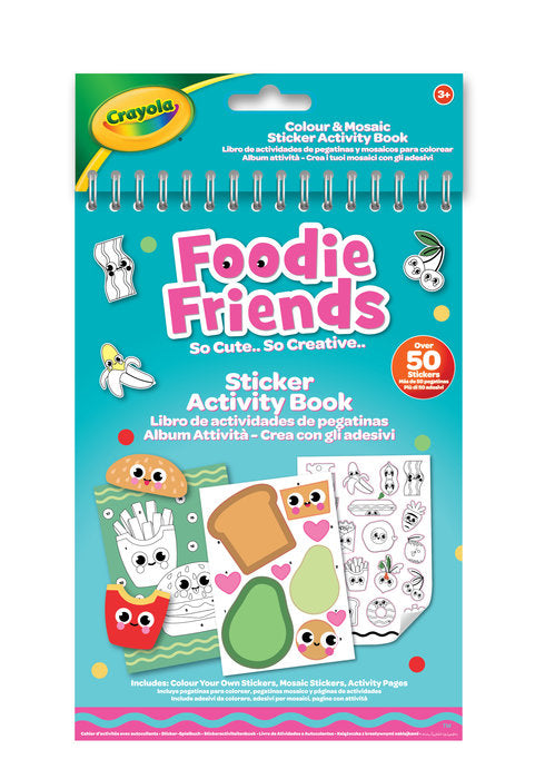 Libro de actividades con Pegatinas - Comida