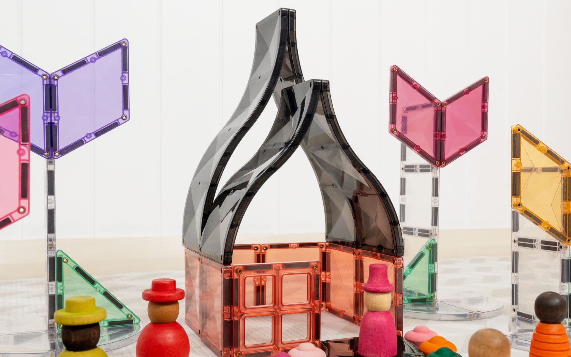 Connetix Bloques magnéticos - Rampas e Intersecciones - 16 pcs (EXTENSIÓN)