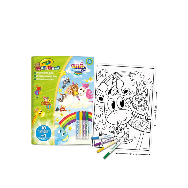 Maxi dibujos para colorear + 4 Rotuladores