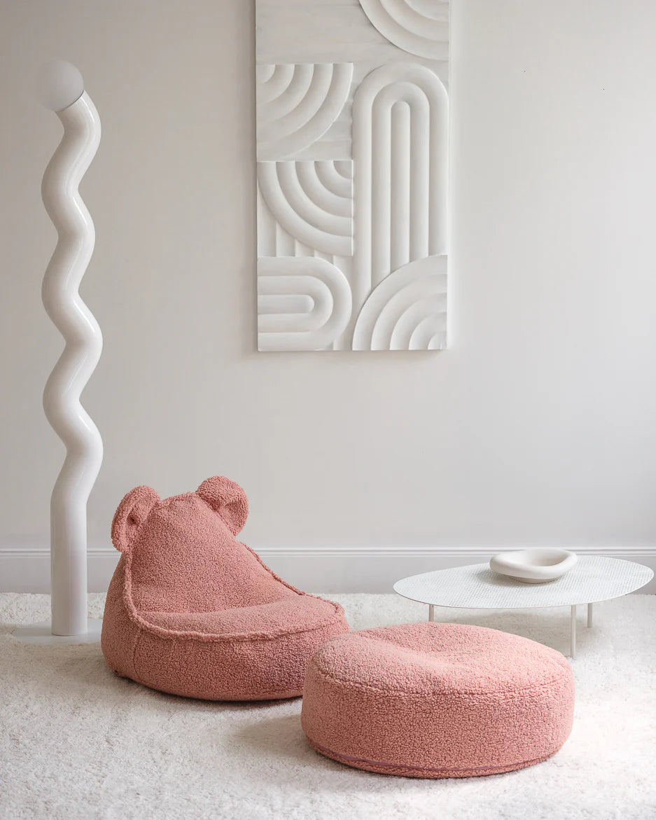 Beanbag Bear chair - Teddy - Guava