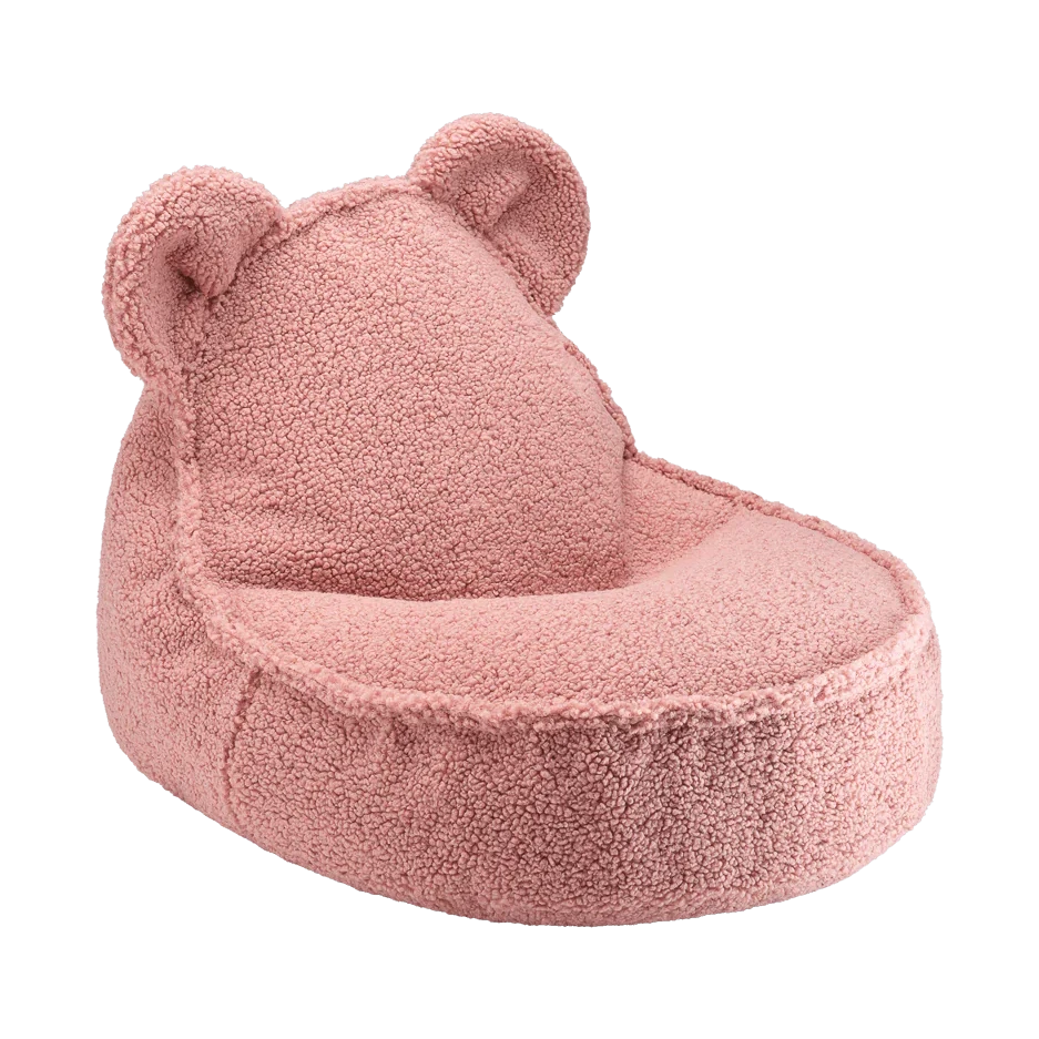 Beanbag Bear chair - Teddy - Guava