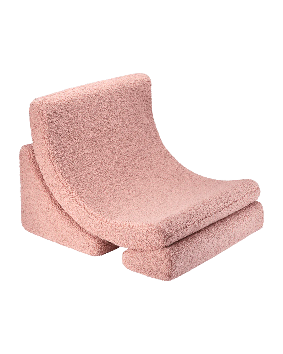 Moon chair - Teddy - Guava