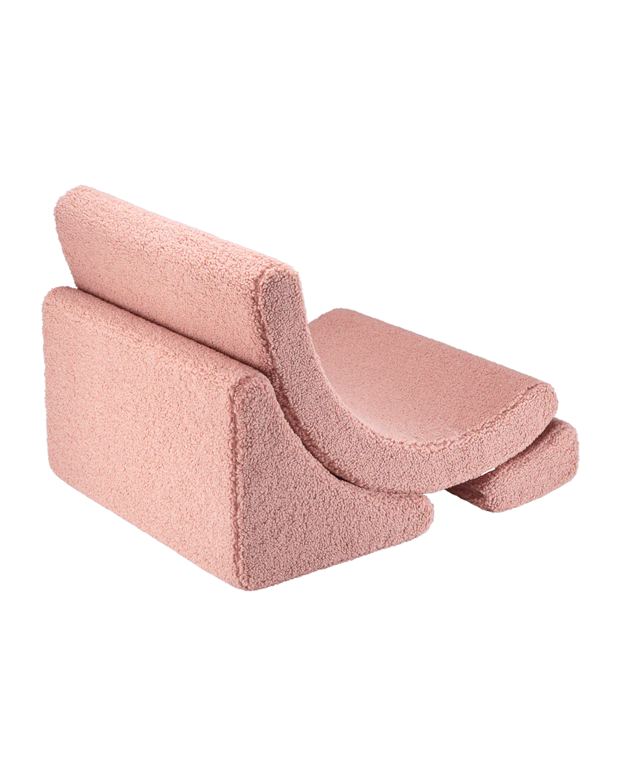 Moon chair - Teddy - Guava