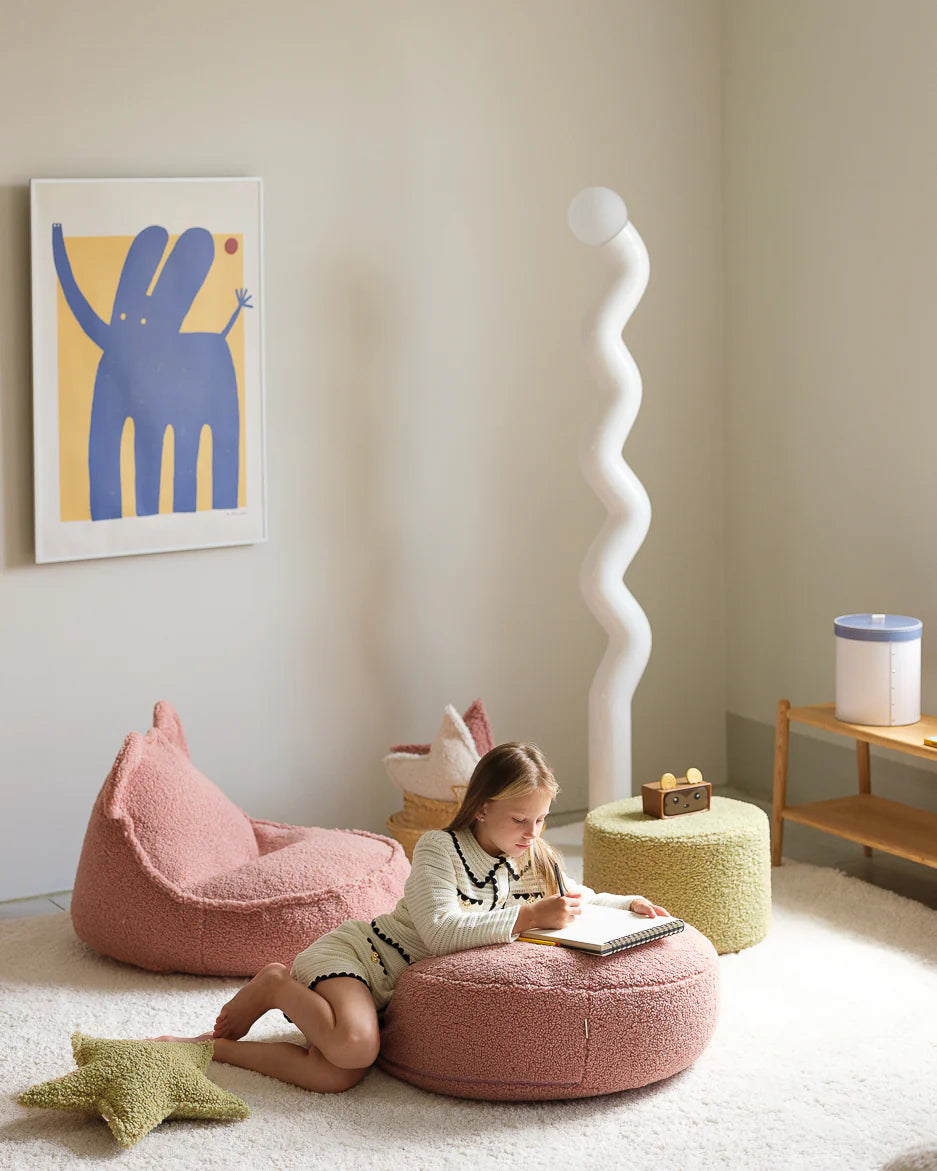 Beanbag Bear chair - Teddy - Guava