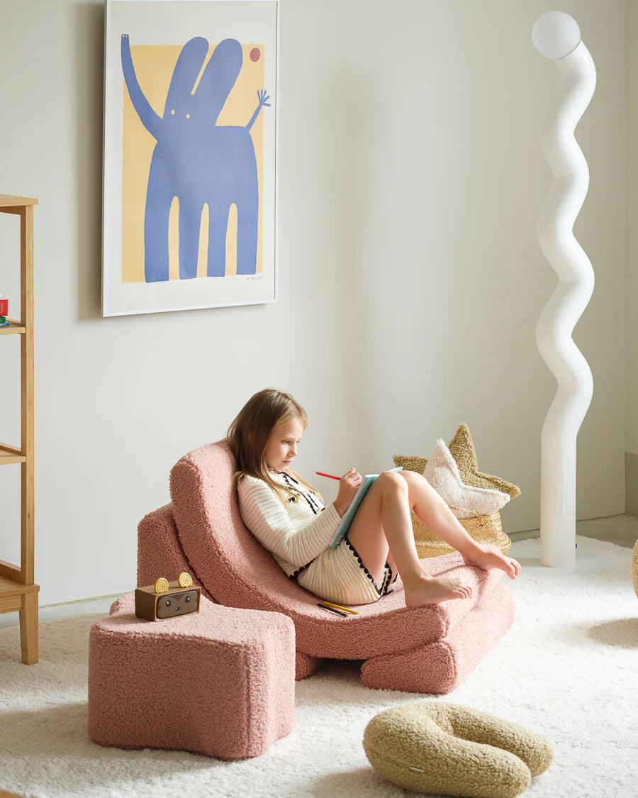 Cloud Pouffe - Teddy - Guava