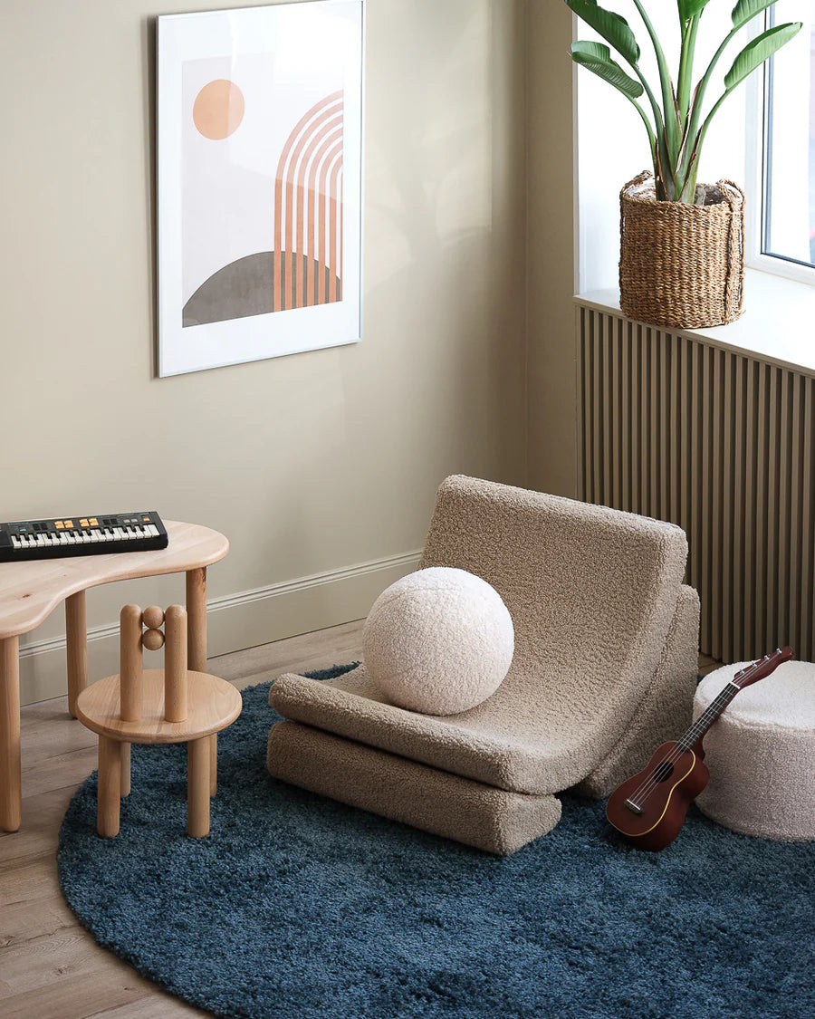 Moon chair - Teddy - Biscuit