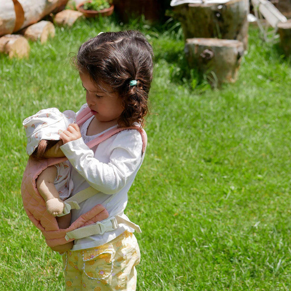 Mochila Portabebes (muñecas) - Acolchada Rosa