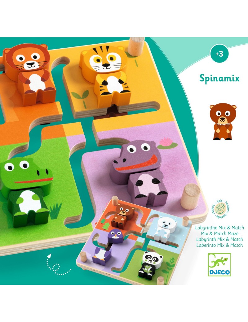 Juego de Laberinto de Madera